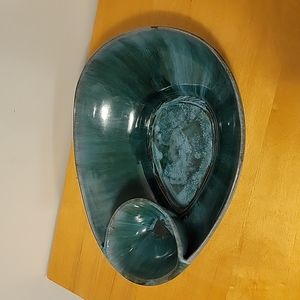 Vintage Blue Mountain Pottery Chip and Dip Bowl
